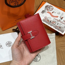 Q5 Rouse Casaque  ルージュカザック  エルメス 財布 ベアン  Beant  ヴォーエプソン  silver シルバー金具  chever From France ヴォーエプソン  