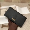 89/Black (Noir) ブラック ゴールド金具 エルメス 財布 ベアン  Beant    chever From France ヴォーエプソン 
