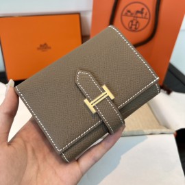18/Étoupe Grey (Étoupe)  エトゥープ ゴールド金具 エルメス 財布 ベアン  Beant    chever From France ヴォーエプソン  