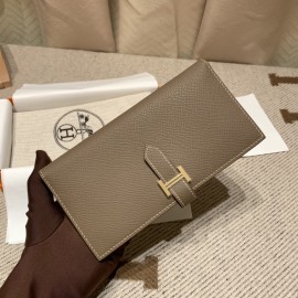 18/Étoupe Grey (Étoupe)  エトゥープ ゴールド金具 エルメス 財布 ベアン  Beant    chever From France ヴォーエプソン  