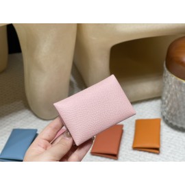 3Q/Rose Sakura   ローズサクラ エルメス カルヴィ カードケース Calvi 実用的でコンパクトなデザインのカードケースで、最大 10 枚のカードを収納 ヴォーエプソン