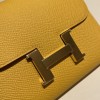9D/Jaune Ambre  ジョーヌアンブル ゴールド金具 エルメス コンスタンス ロング Constance wallet ヴォーエプソン