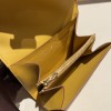 9D/Jaune Ambre  ジョーヌアンブル ゴールド金具 エルメス コンスタンス ロング Constance wallet ヴォーエプソン