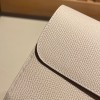 10/Craie  クレ シルバー金具 エルメス コンスタンス ロング Constance wallet ヴォーエプソン