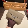 Epsom 18/Étoupe Grey (Étoupe)  エトゥープ  シルバー金具エルメス コンスタンス ロング Constance wallet ヴォーエプソン