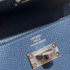 S4/Deep Blue   ディープブルー  ヴォーエプソン Epsom kelly pocketケリー ポケット ロングウォレット  内部にカードスロットとファスナーポケットを配備しております