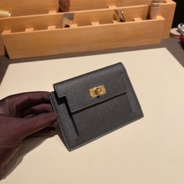 7R/Azur アズール ヴォーエプソン Epsom kelly pocketケリー ポケット ロングウォレット  内部にカードスロットとファスナーポケットを配備しております