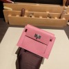1Q/Rose Confetti  ローズコンフェッティ ヴォーエプソン Epsom kelly pocketケリー ポケット ロングウォレット  内部にカードスロットとファスナーポケットを配備しております