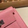 1Q/Rose Confetti  ローズコンフェッティ ヴォーエプソン Epsom kelly pocketケリー ポケット ロングウォレット  内部にカードスロットとファスナーポケットを配備しております
