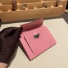 1Q/Rose Confetti  ローズコンフェッティ ヴォーエプソン Epsom kelly pocketケリー ポケット ロングウォレット  内部にカードスロットとファスナーポケットを配備しております