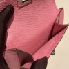 1Q/Rose Confetti  ローズコンフェッティ ヴォーエプソン Epsom kelly pocketケリー ポケット ロングウォレット  内部にカードスロットとファスナーポケットを配備しております