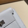 T0/Blue Brume ブルーブリュム ヴォーエプソン Epsom kelly pocketケリー ポケット ロングウォレット  内部にカードスロットとファスナーポケットを配備しております