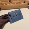 S4/Deep Blue  ディープブルー ヴォーエプソン Epsom kelly pocketケリー ポケット ロングウォレット  内部にカードスロットとファスナーポケットを配備しております