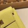 9R/Lime  ライム ヴォーエプソン Epsom kelly pocketケリー ポケット ロングウォレット  内部にカードスロットとファスナーポケットを配備しております