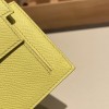 9R/Lime  ライム ヴォーエプソン Epsom kelly pocketケリー ポケット ロングウォレット  内部にカードスロットとファスナーポケットを配備しております