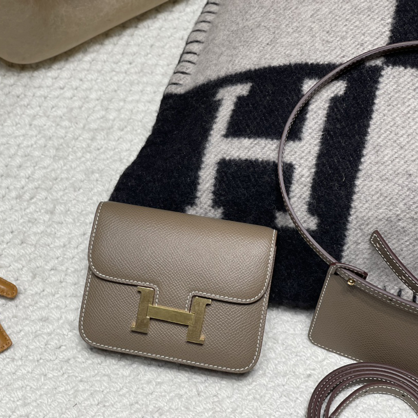 コンスタンス Constance slim エトゥープグレー ゴールドクランク